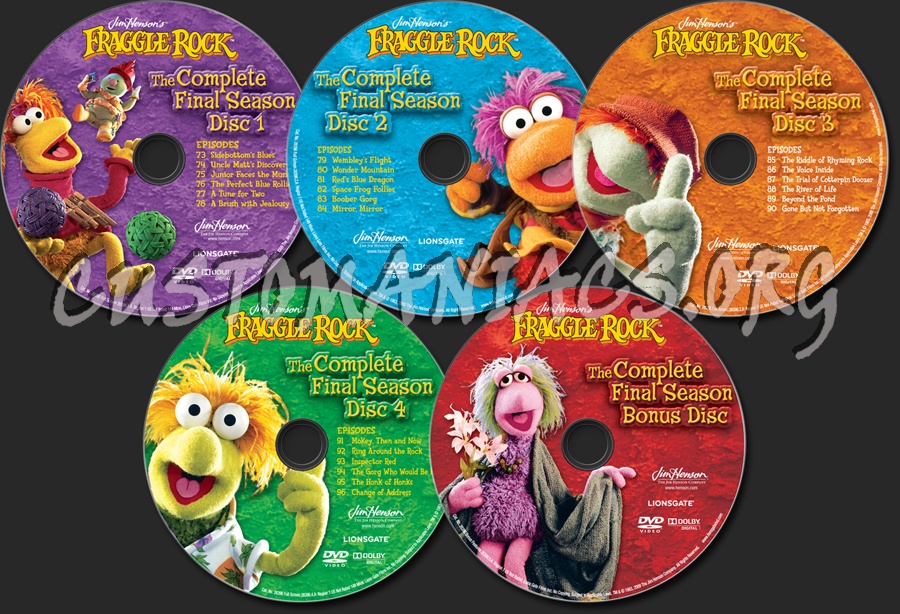 Fraggle Rock Season 4 dvd label