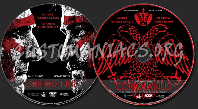 Coriolanus dvd label