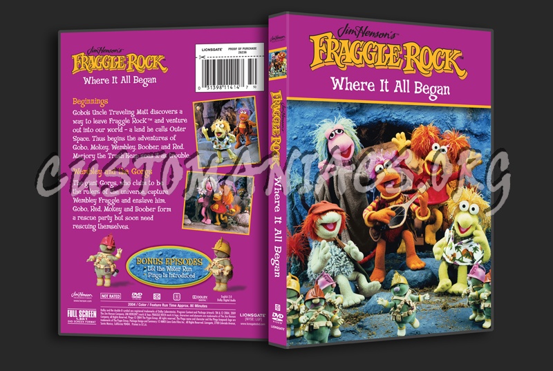 Fraggle Rock: Where it all Began dvd cover