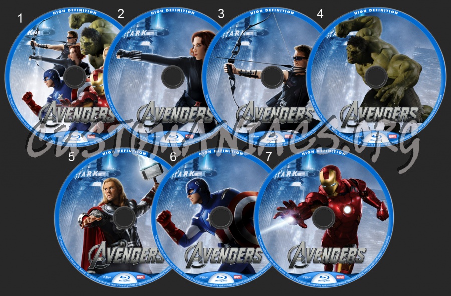 The Avengers blu-ray label