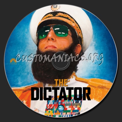 The Dictator blu-ray label