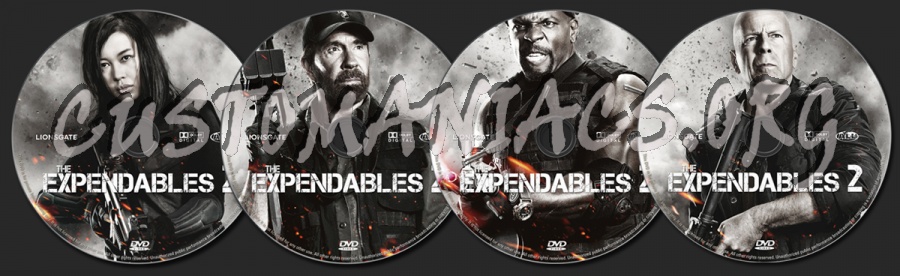 The Expendables 2 dvd label