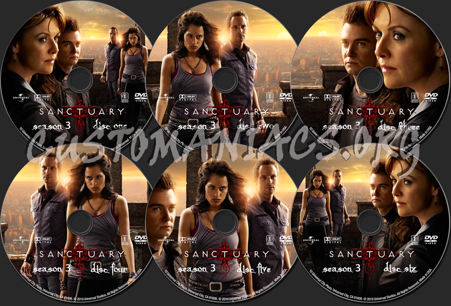 Sanctuary Season 3 dvd label