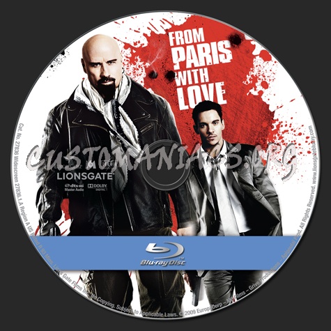 From Paris With Love blu-ray label