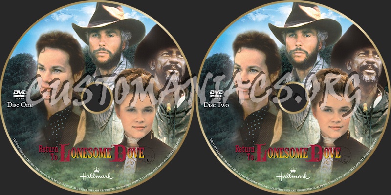 Return to Lonesome Dove dvd label