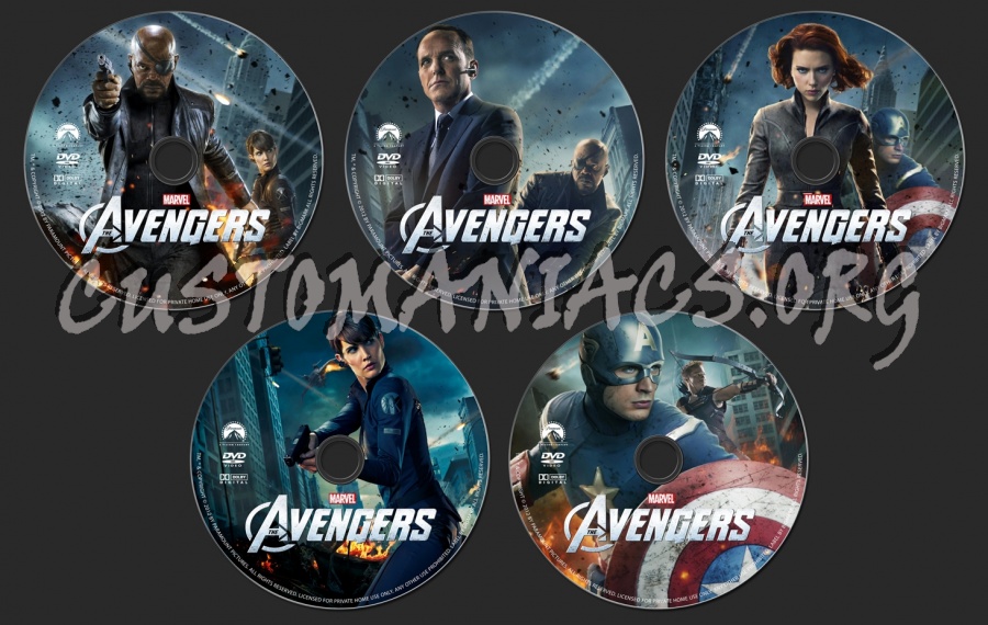 The Avengers (2012) dvd label