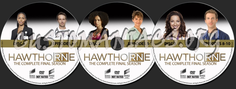 Hawthorne Season 3 dvd label