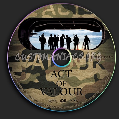 Act of Valour dvd label