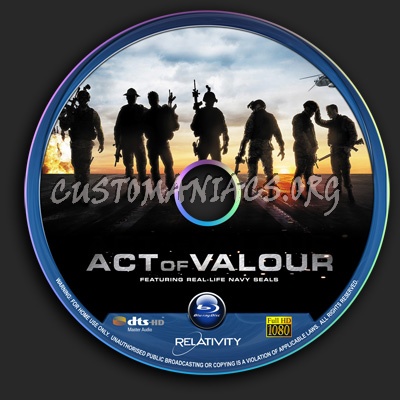 Act of Valour blu-ray label