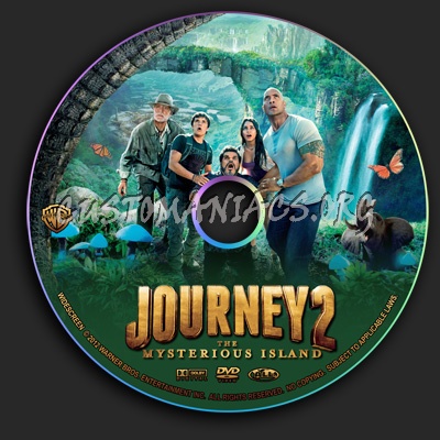 Journey 2 - The Mysterious Island dvd label