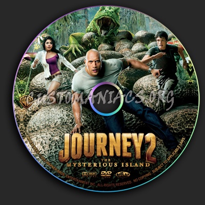 Journey 2 - The Mysterious Island dvd label