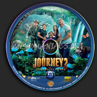 Journey 2 - The Mysterious Island blu-ray label