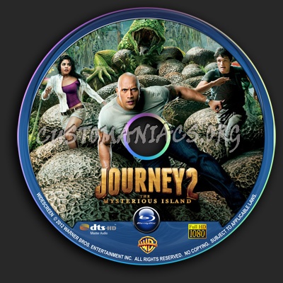 Journey 2 - The Mysterious Island blu-ray label