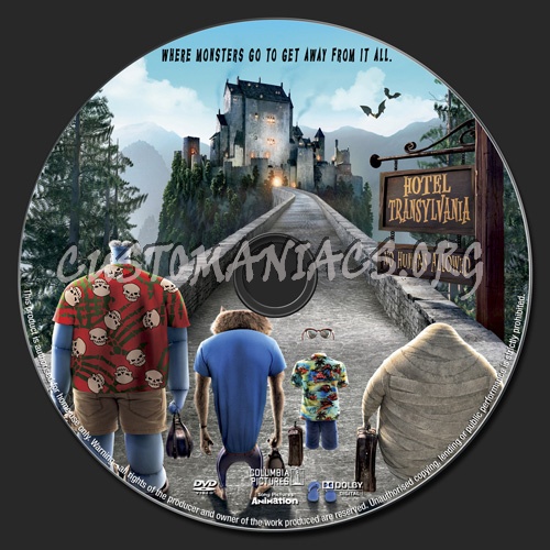 Hotel Transylvania dvd label