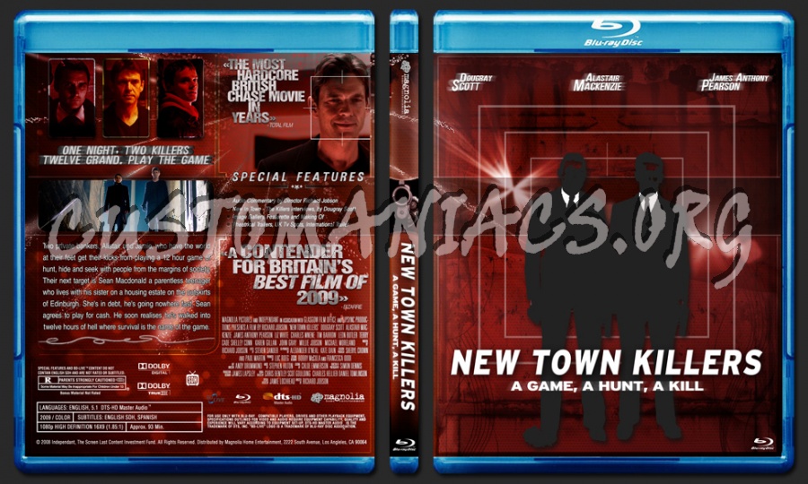 New Town Killers blu-ray cover