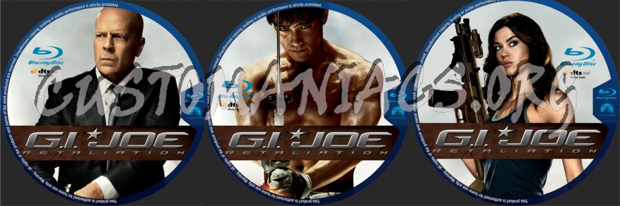 G.I. Joe Retaliation blu-ray label