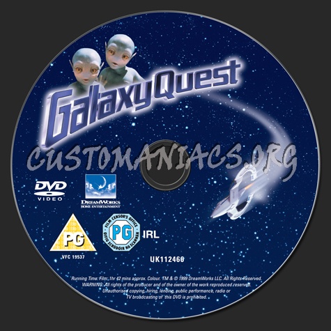 Galaxy Quest dvd label