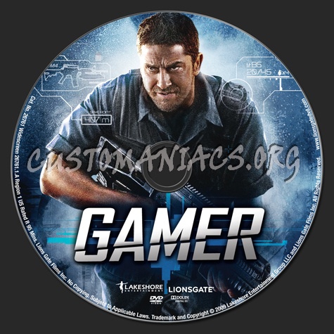 Gamer dvd label