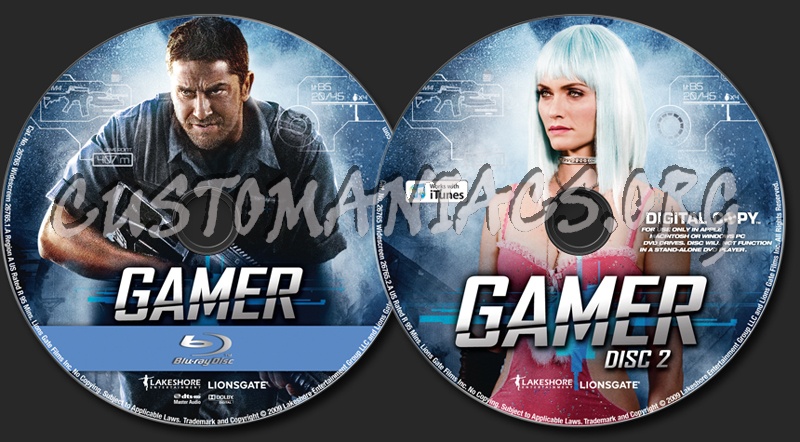 Gamer blu-ray label