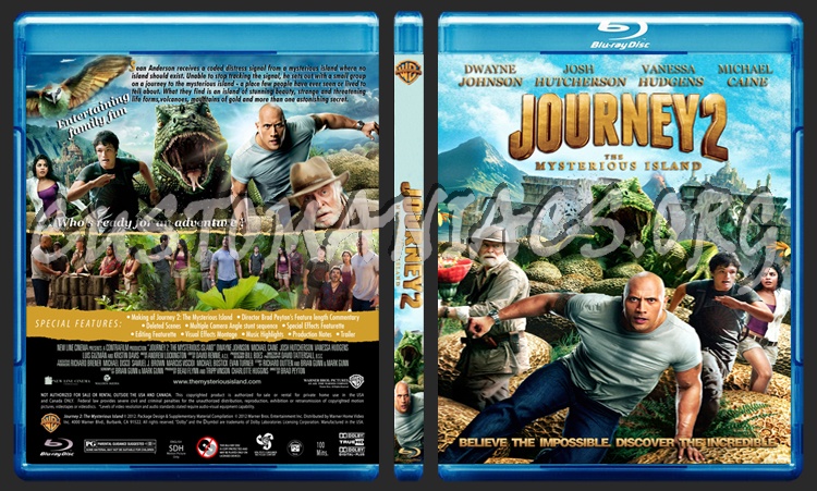 Journey 2: The Mysterious Island blu-ray cover