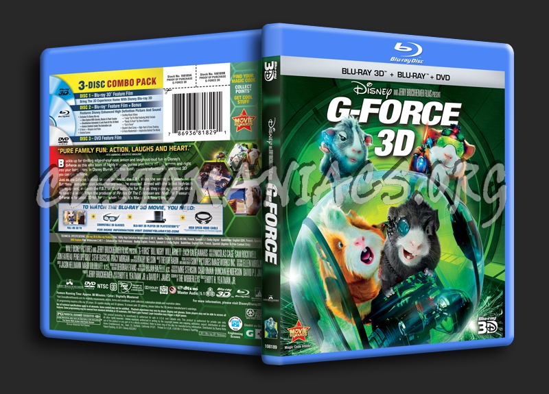 G-Force 3D blu-ray cover