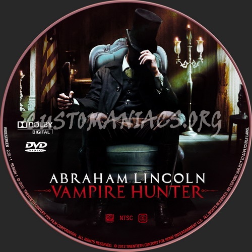 Abraham Lincoln: Vampire Hunter dvd label