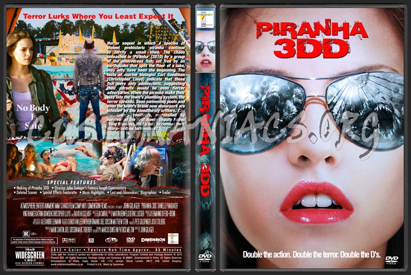 Piranha 3DD dvd cover