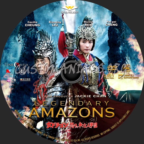 Legendary Amazons (2011) dvd label