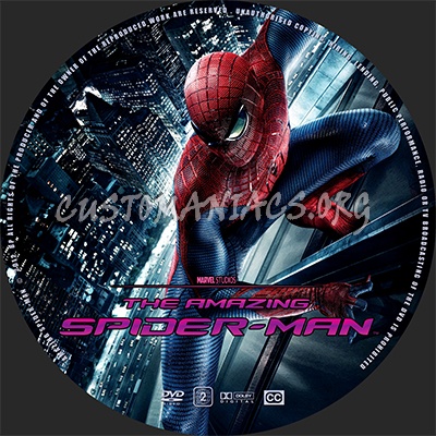 Amazing Spider-Man dvd label