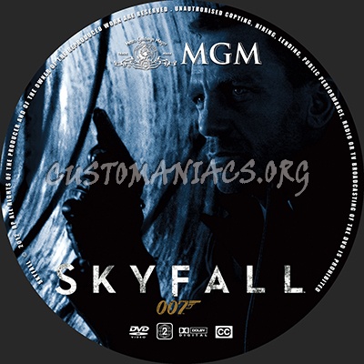 Skyfall dvd label