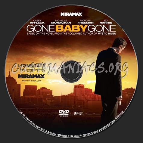 Gone Baby Gone dvd label