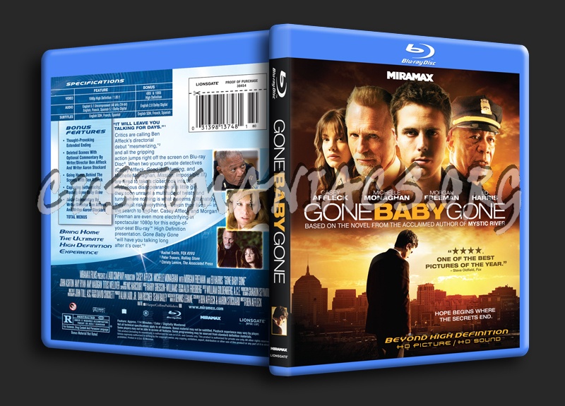 Gone Baby Gone blu-ray cover