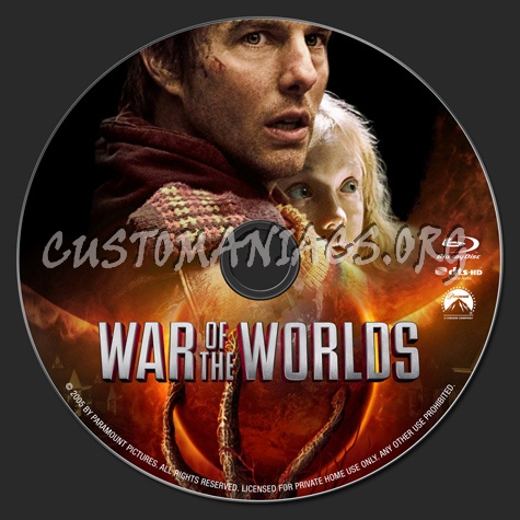 War of the Worlds blu-ray label