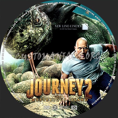 Journey 2: The Mysterious Island dvd label