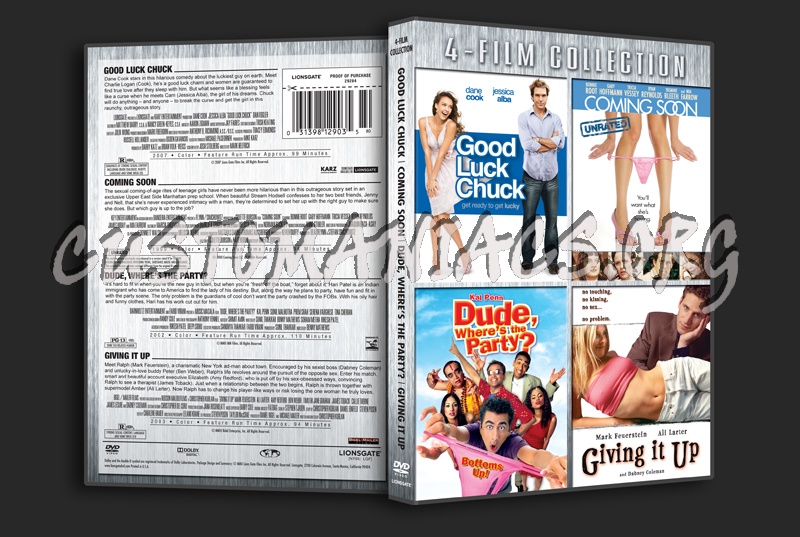 Good Luck Chuck / Coming Soon / Dude where's the Party /Giving it Up dvd cover