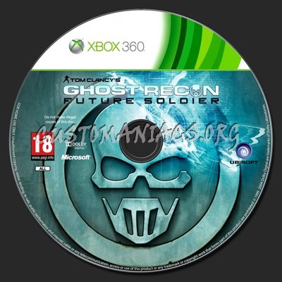 Tom Clancy's Ghost Recon Future Soldier dvd label