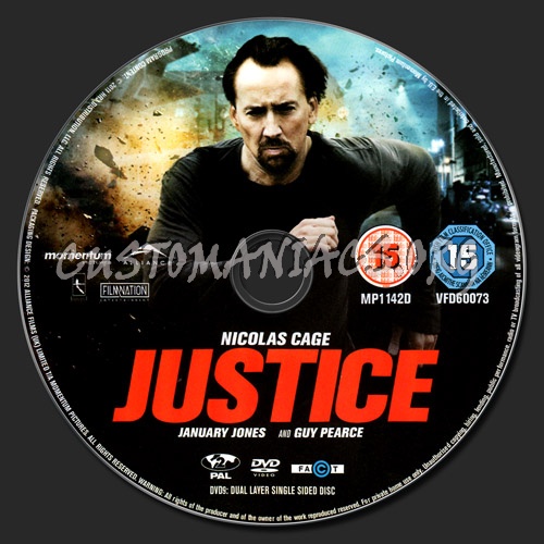 Justice dvd label