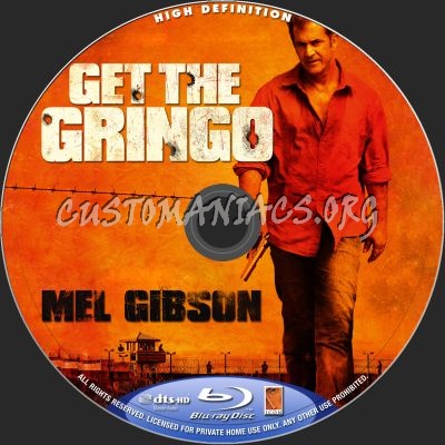 Get The Gringo blu-ray label