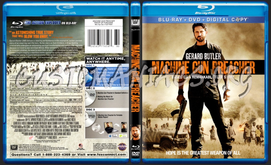 Machine Gun Preacher blu-ray cover