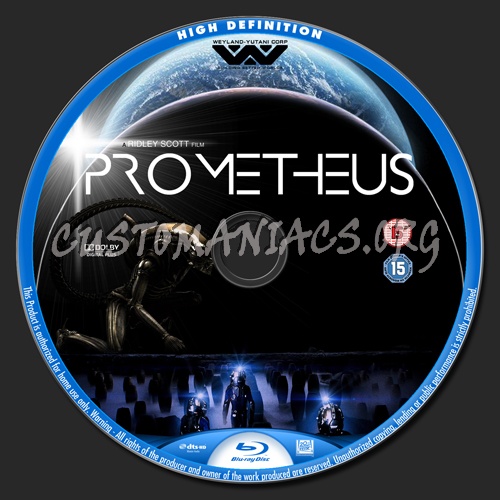 Prometheus blu-ray label