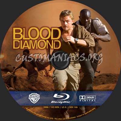 Blood Diamond blu-ray label