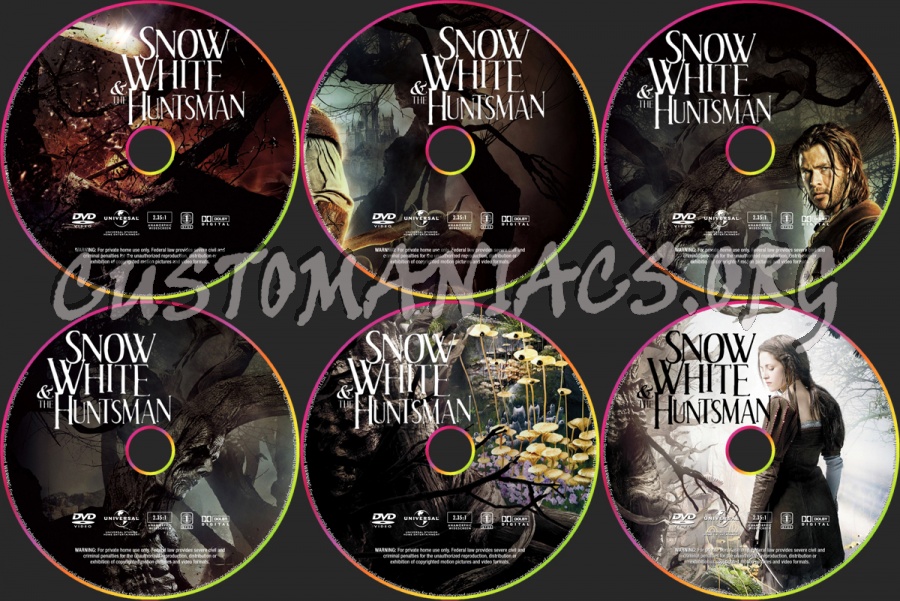 Snow White & the Huntsman dvd label