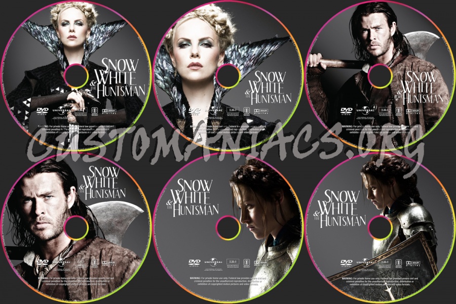 Snow White & the Huntsman dvd label