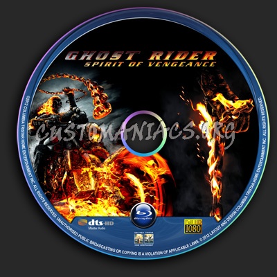 Ghost Rider Spirit of Vengeance blu-ray label