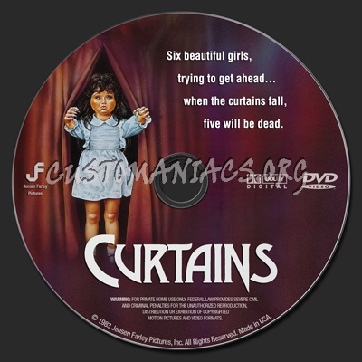 Curtains dvd label