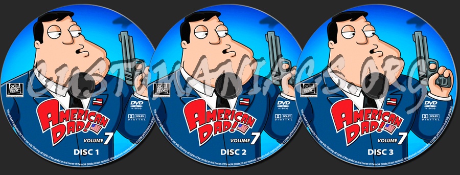 American Dad Season 7 dvd label