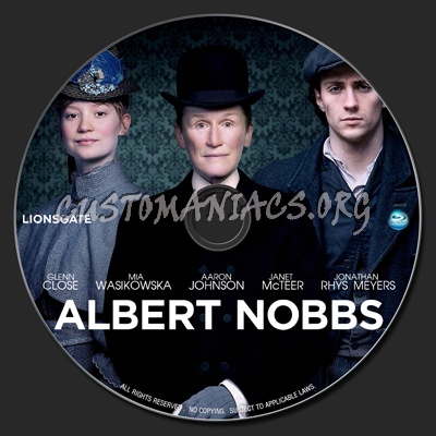 Albert Nobbs blu-ray label