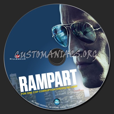 Rampart blu-ray label