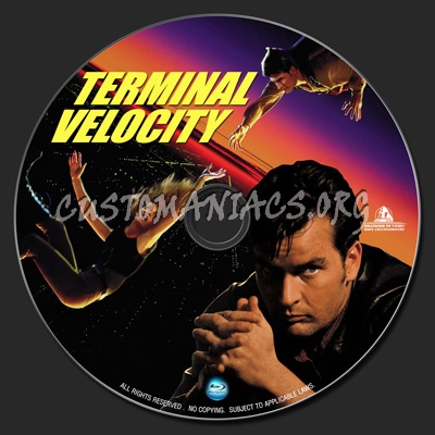 Terminal Velocity blu-ray label