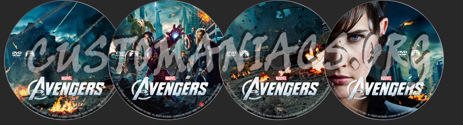 The Avengers dvd label